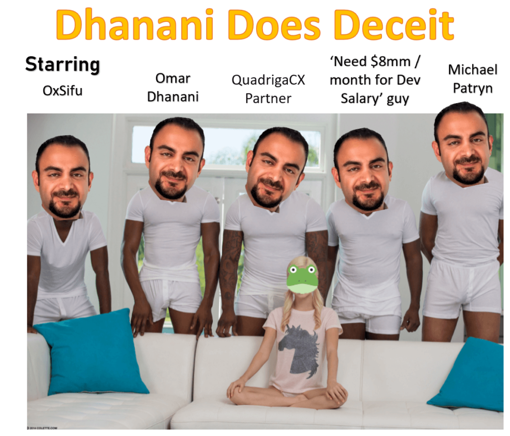 Omar Dhanani Continues to find ways to defraud frog nation